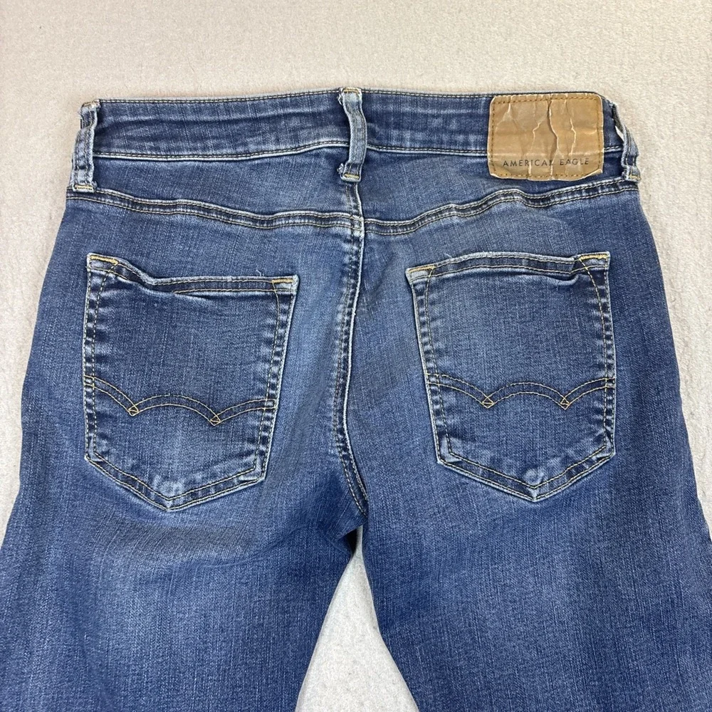 American‎ Eagle Next Level Flex Men 29x32 Straight Blue Medium Wash Jeans